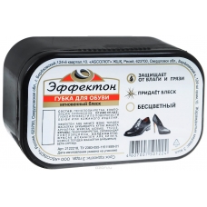 ГУБКА ДЛЯ ОБУВИ ЭФФЕКТОН МГНОВ БЛЕСК бесцв /12